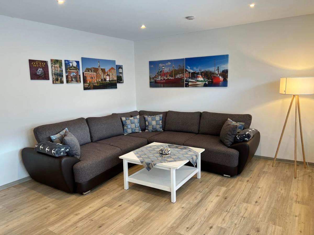 Ferienwohnung Wippsteert - 5 Sterne - Mit Balkon Und Pkw Stellplatz Emden Ngoại thất bức ảnh
